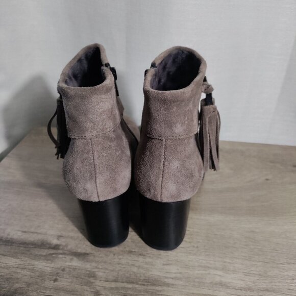 Born Womens Mauvide Side Zip  Casual Tassel Ankle Boots Booties Size 7.5‎ M - Picture 4 of 9